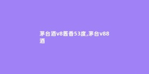 茅台酒v8酱香53度,茅台v88酒